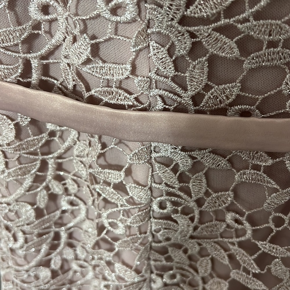 055 JS Collections Dusty Rose Formal Prom Dress Gown - Picture 6 of 10